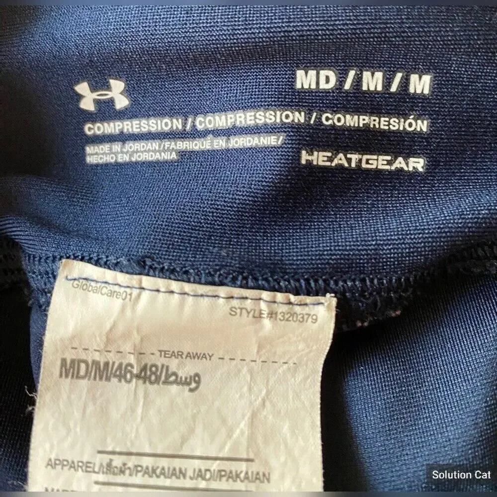 Under Armour Pants Women’s Medium Blue & Pink Athletic Compression - Picture 4 of 5